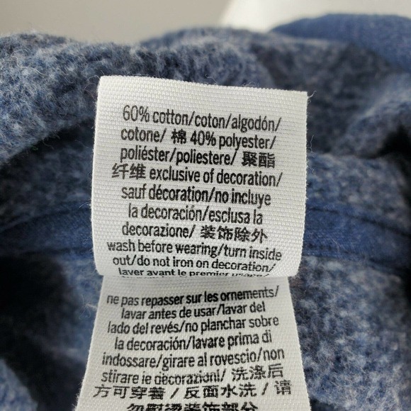 Victoria Secret PINK Tie Die Hoodie Sweatshirt Size M Blue Pink Kangaroo Pocket - Picture 13 of 13